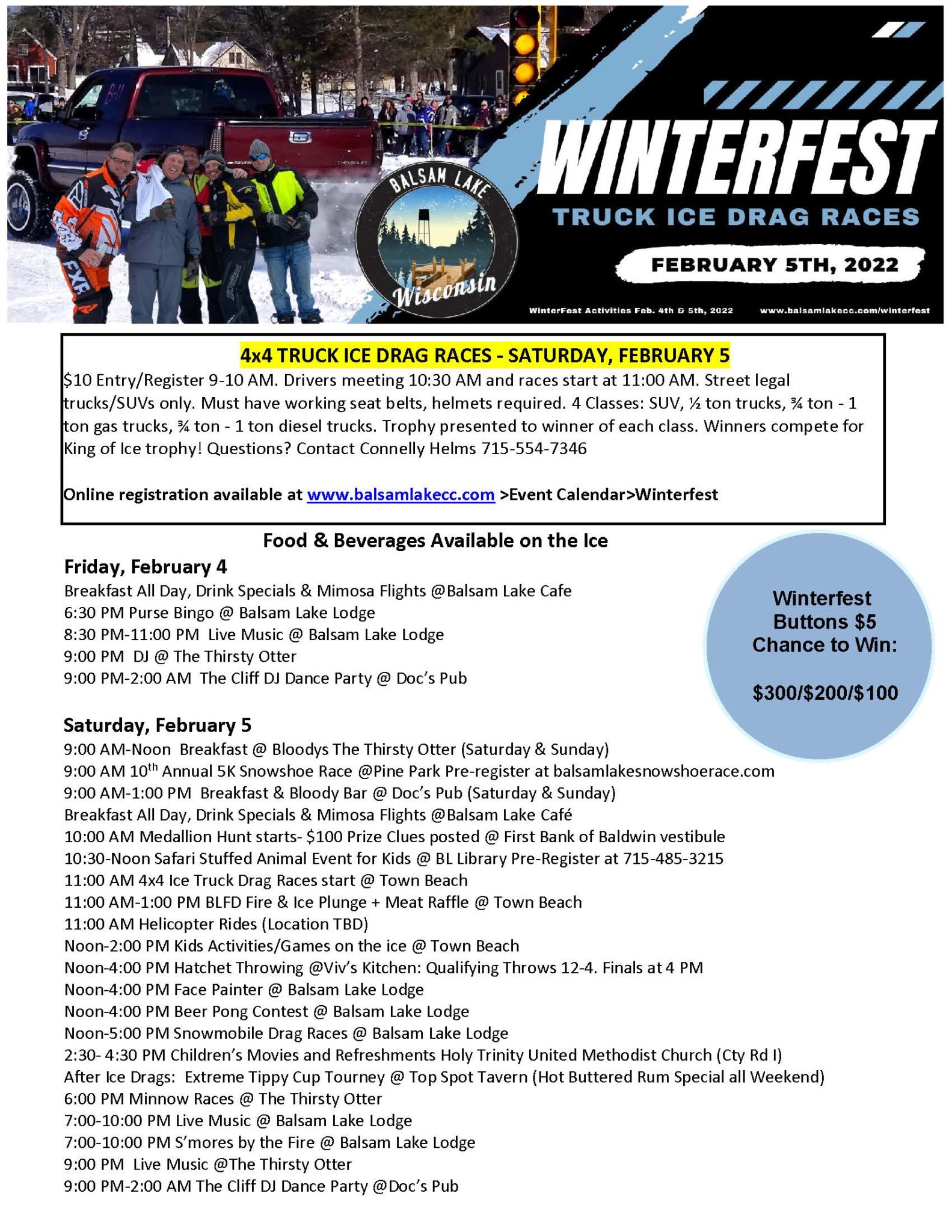 Winterfest Balsam Lake Area Chamber of Commerce